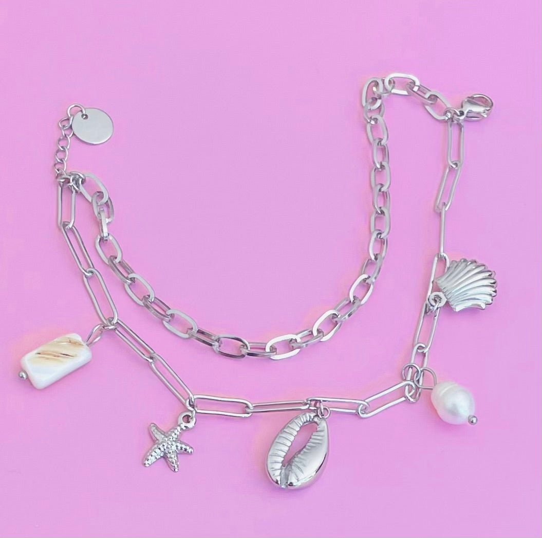 Bracelet argenté 🎀✨