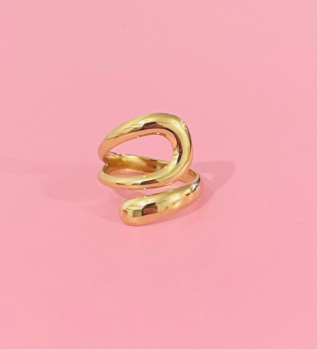 🎀Bague dorée ✨🩷