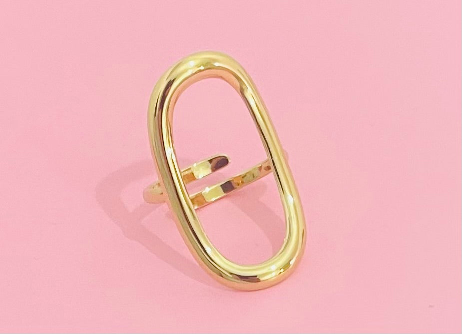 Bague dorée 🎀✨
