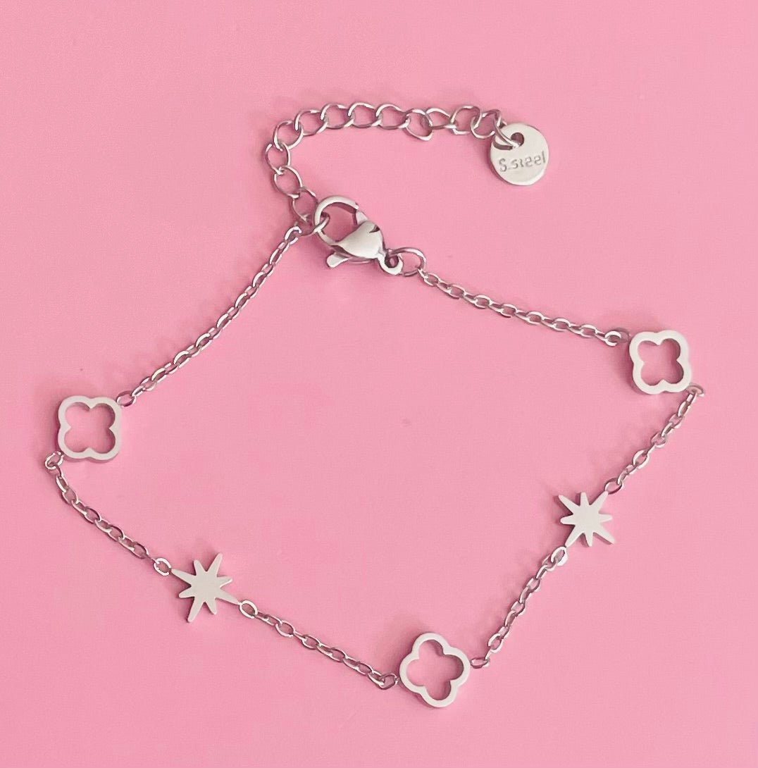🎀✨bracelet argenté étoiles ✨🎀