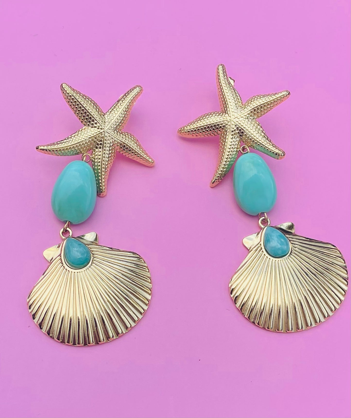 🎀boucles d’oreilles étoiles de mer ✨