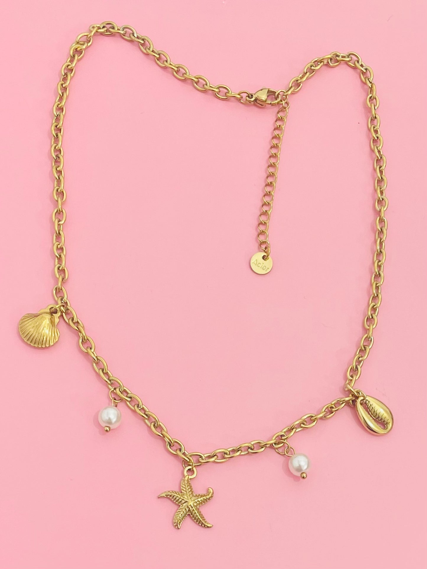 Collier doré mer✨🎀