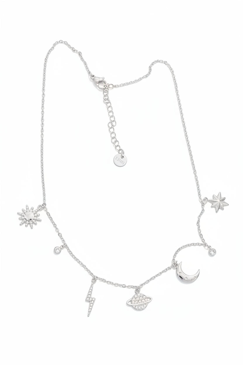 Collier breloques argenté ✨