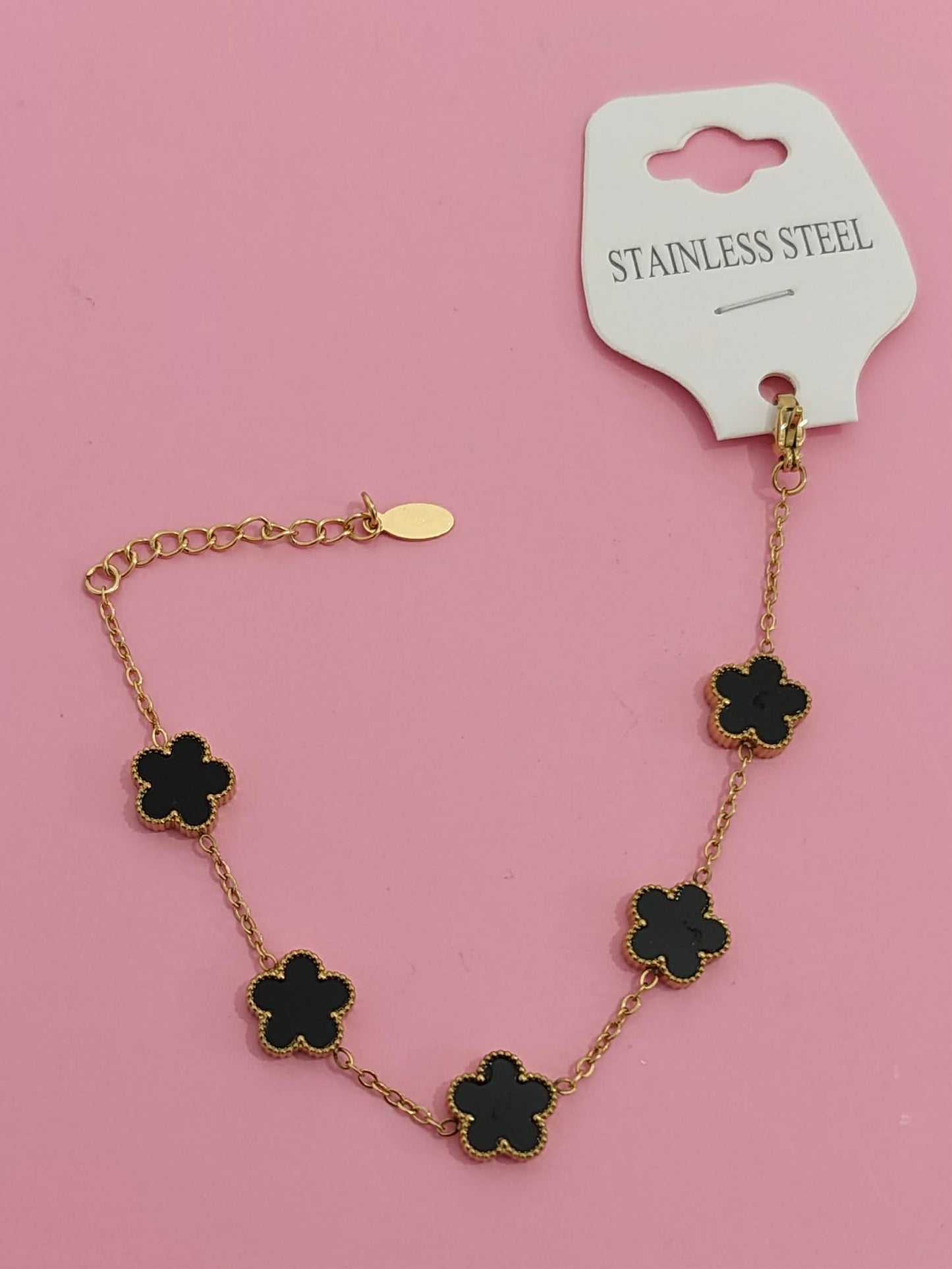 ✨Bracelet doré fleurs 🌸