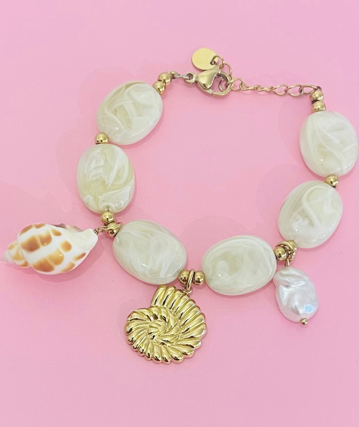 ✨Bracelet doré Coquillages 🐚