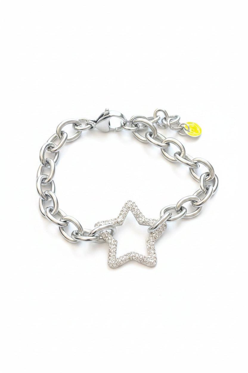 Bracelet argenté étoile✨