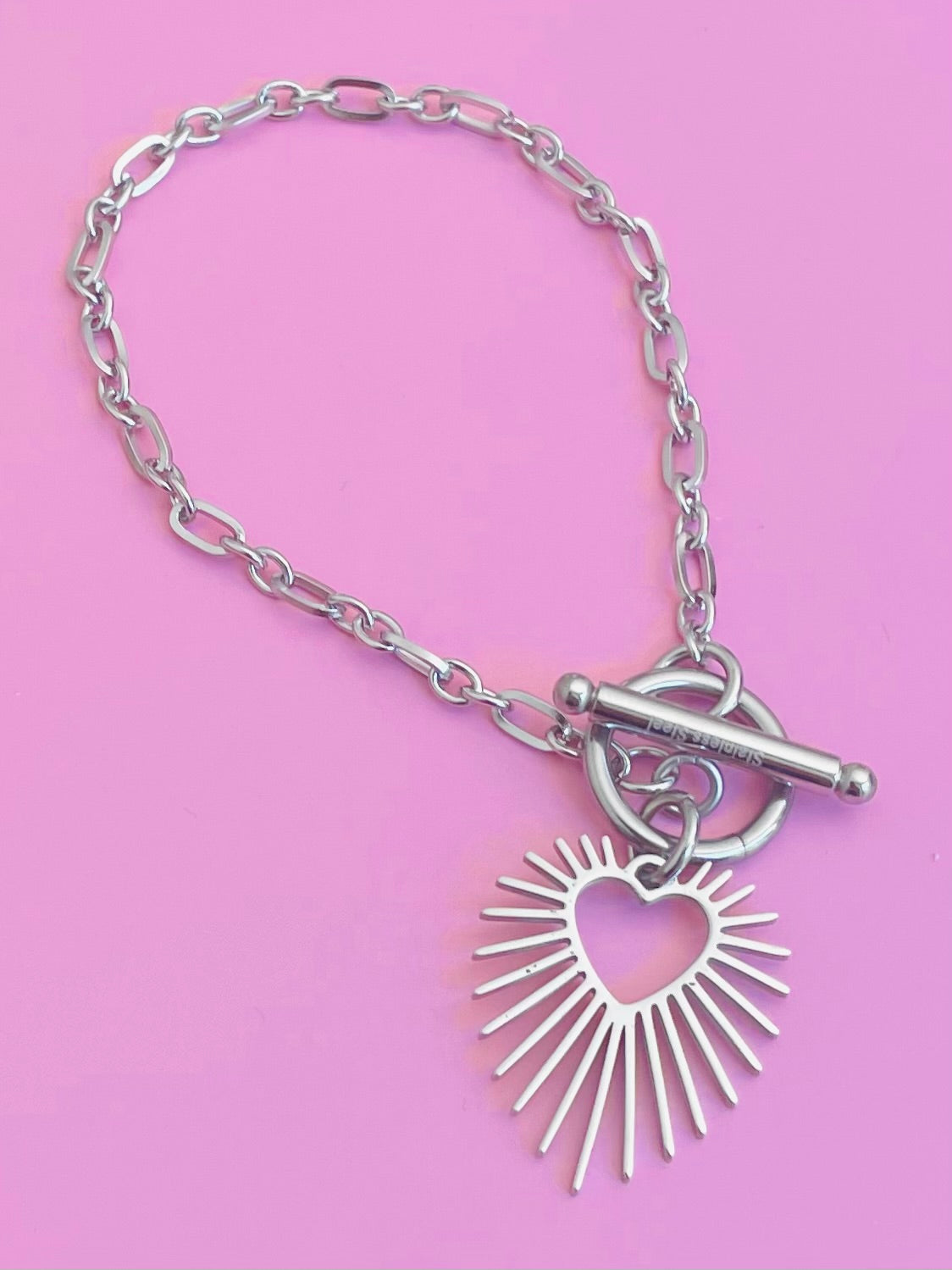 🎀✨Bracelet argenté cœur ✨🎀