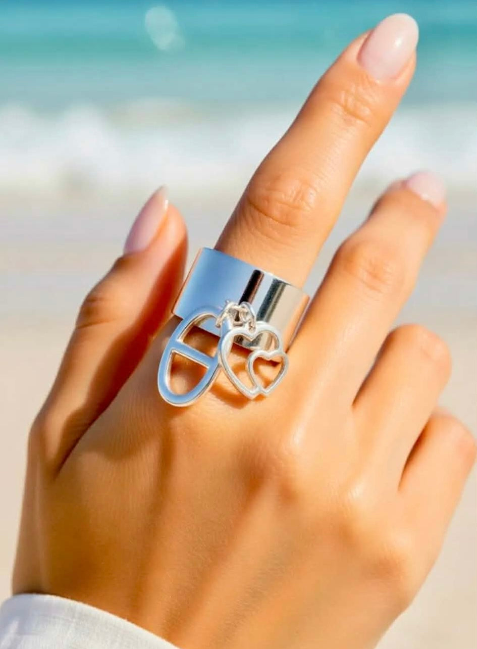 🎀✨bague argentée maille marine ✨🎀