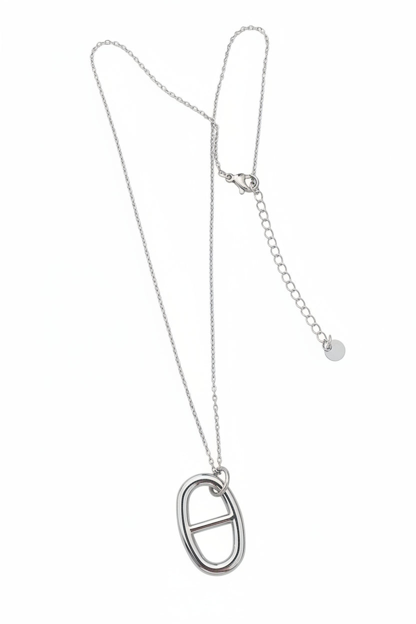 Collier argenté maille marine✨