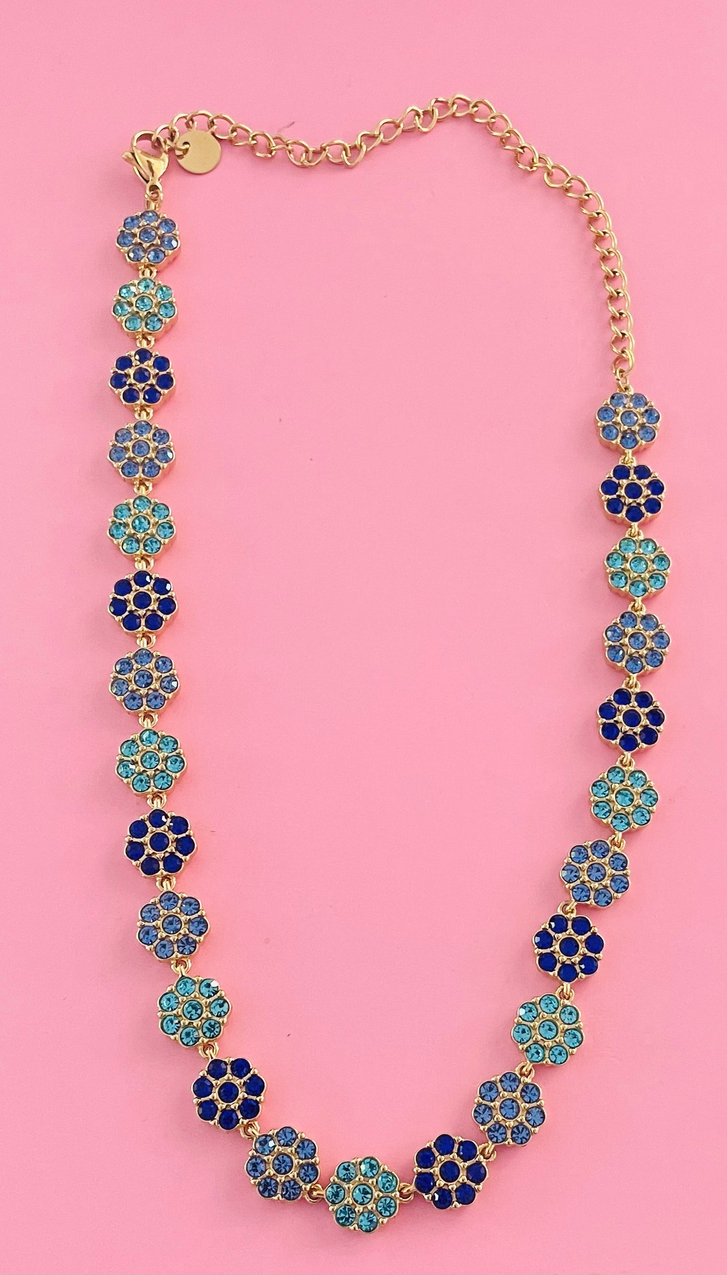 Collier doré bleu ✨🎀