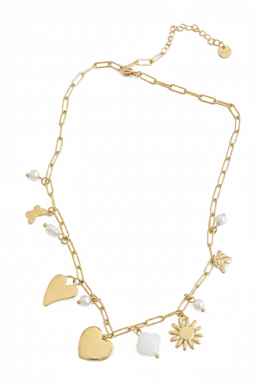 Collier breloques doré ✨