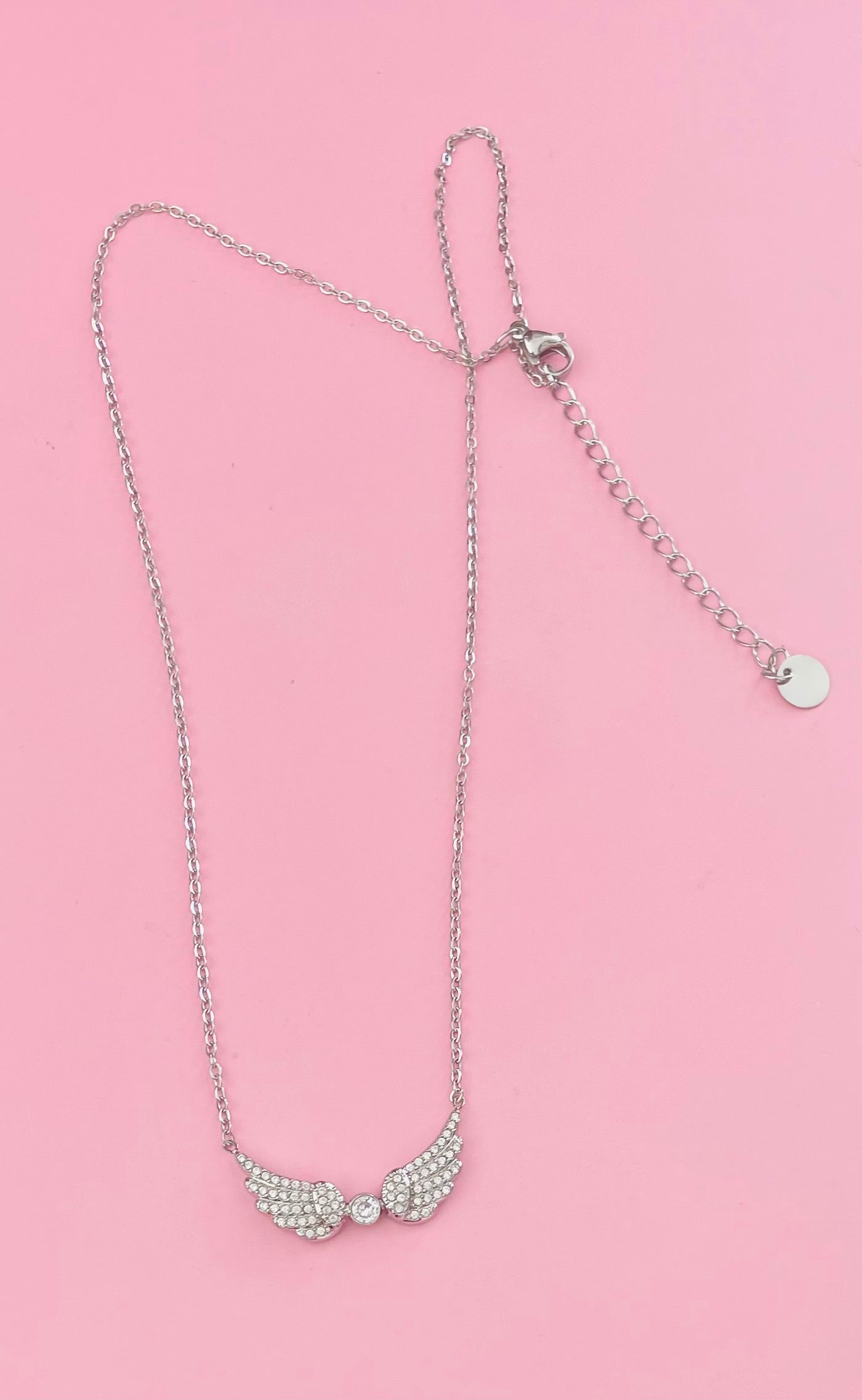 Collier argenté ailes ✨🎀