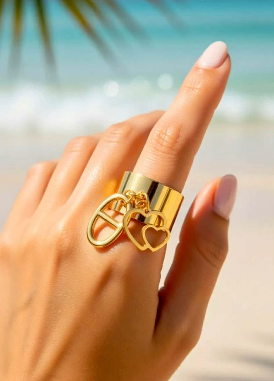 🎀✨bague dorée maille marine ✨🎀
