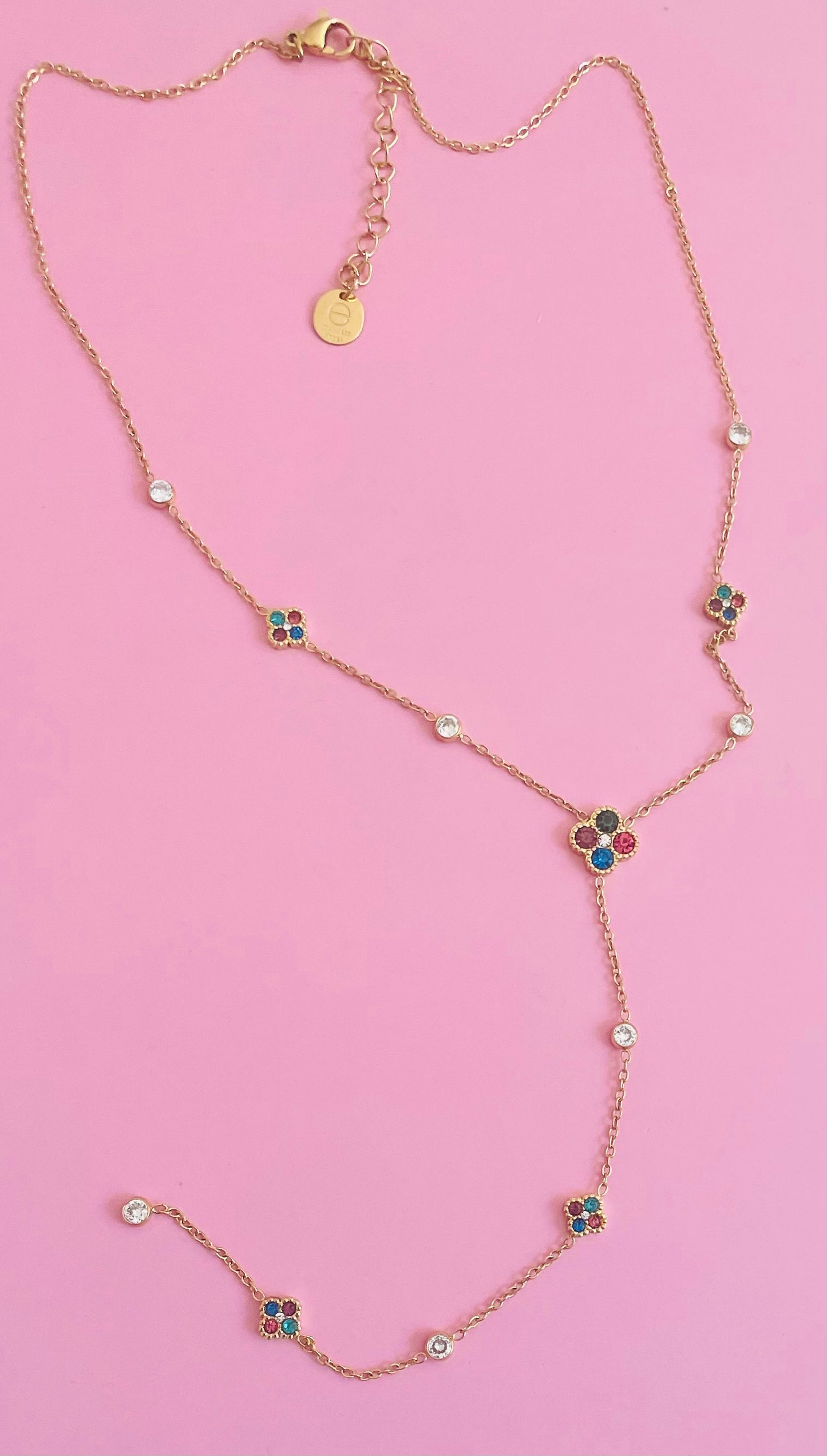 Collier doré multicolore ✨🎀