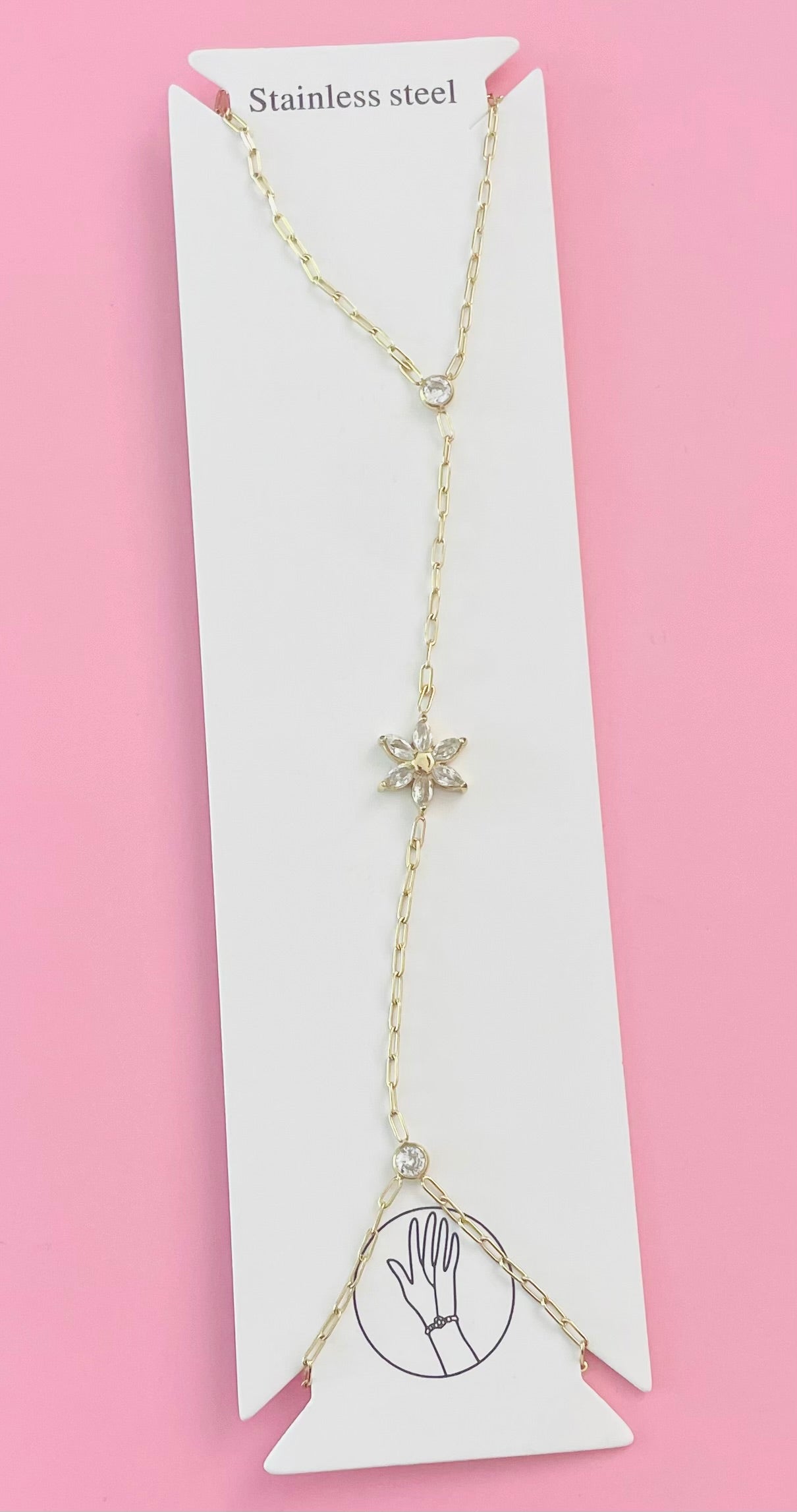 🎀✨Chaine de main dorée fleur ✨🎀