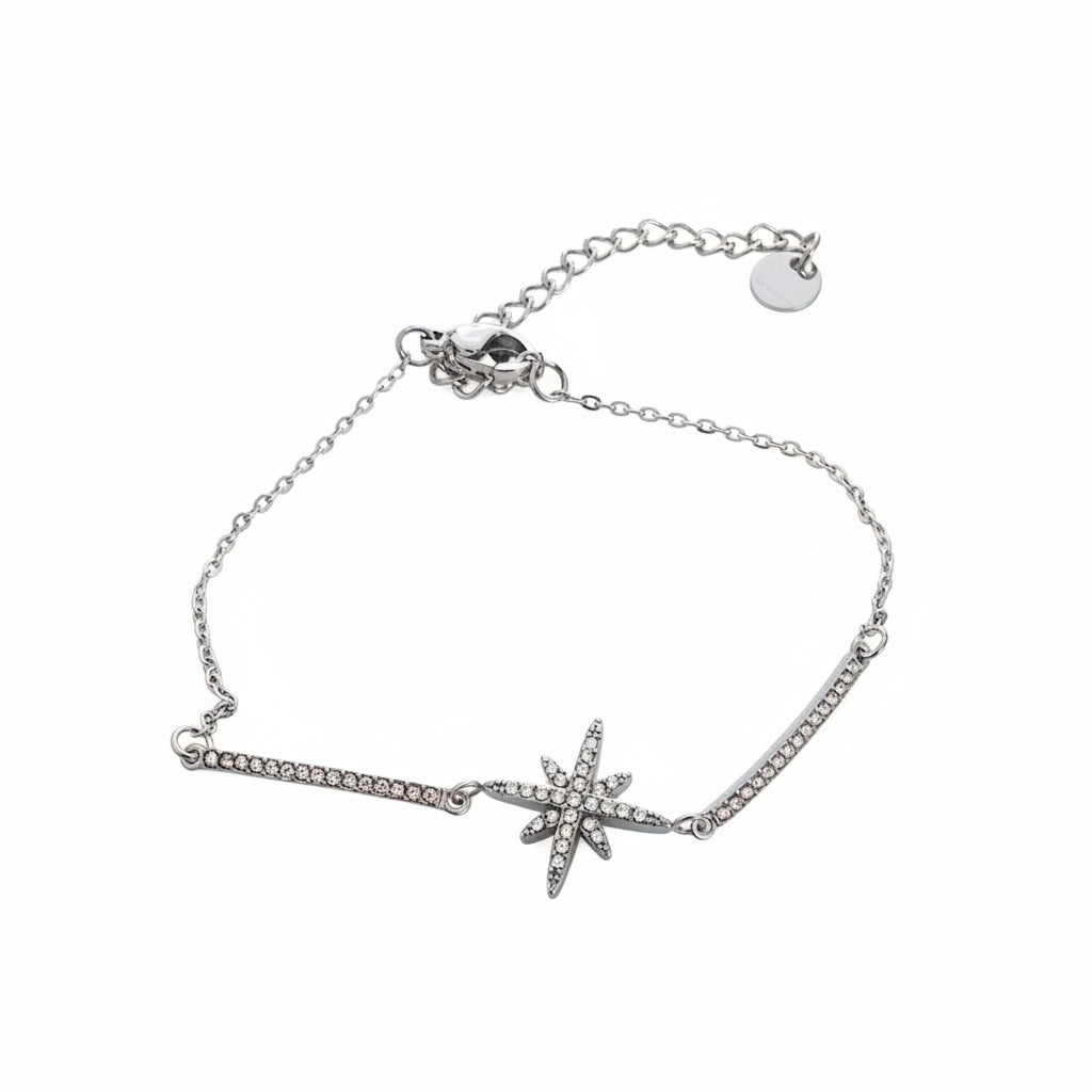 Bracelet argenté étoile✨