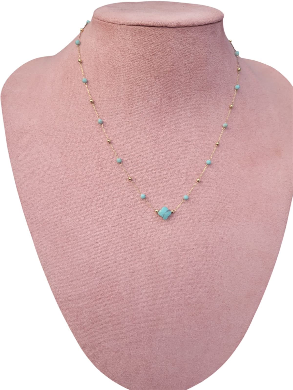 Collier doré trèfle