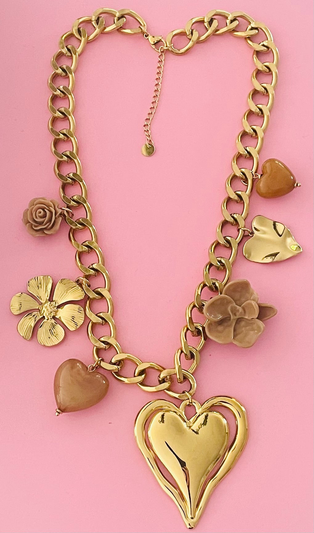 Collier doré cœurs ✨🎀