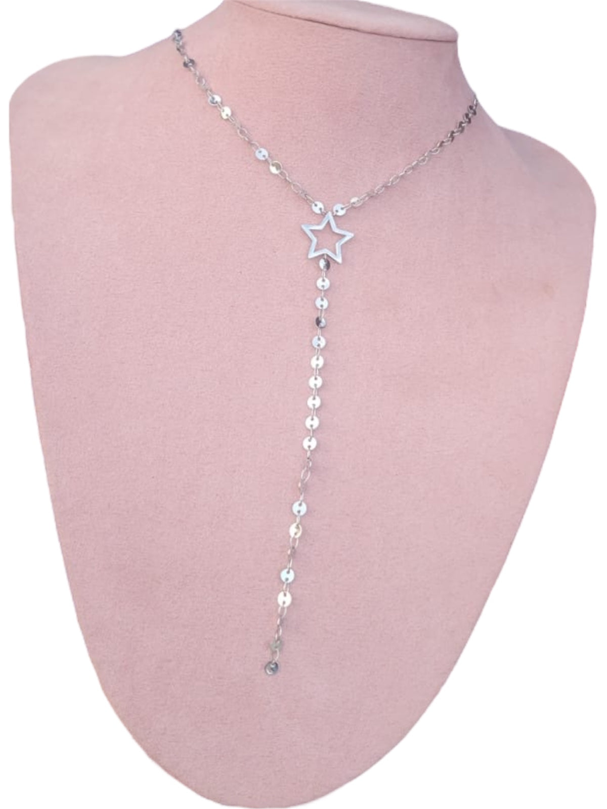 Collier y argenté étoile