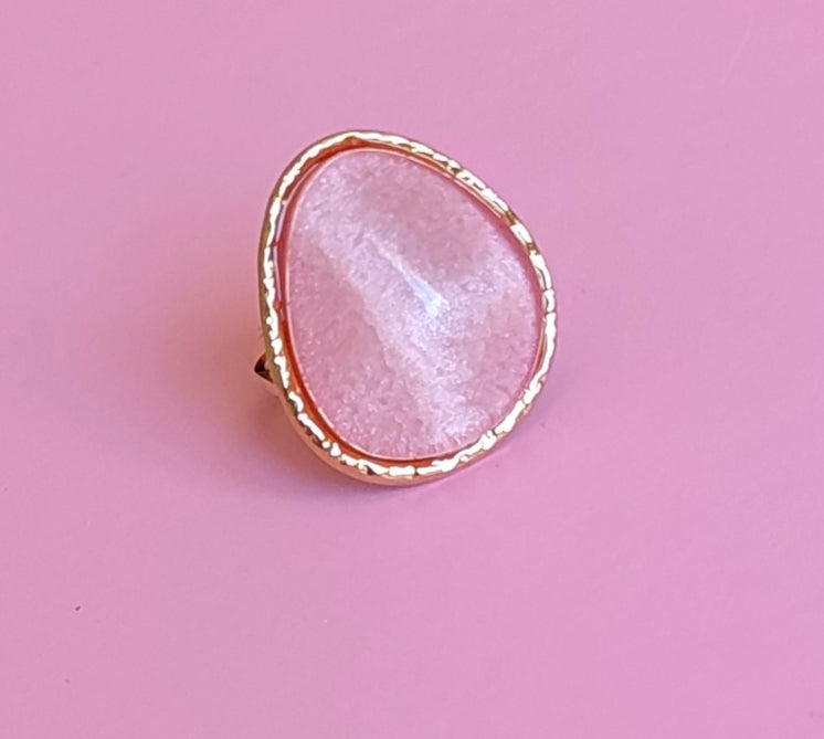 Bague doré rose