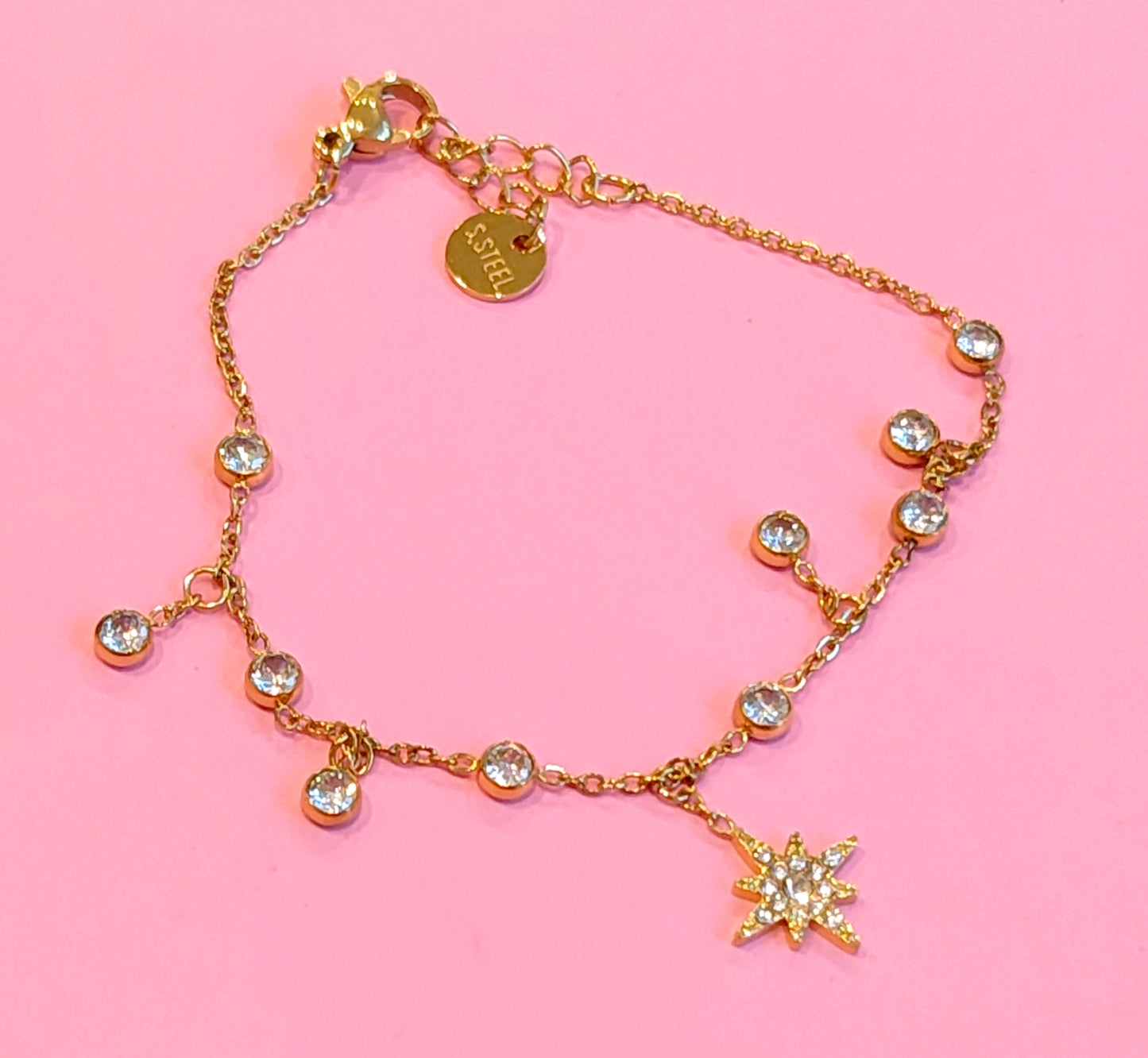 Bracelet étoiles dorées