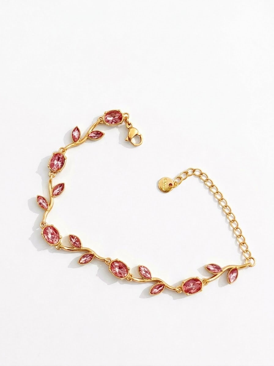Bracelet doré rose clair