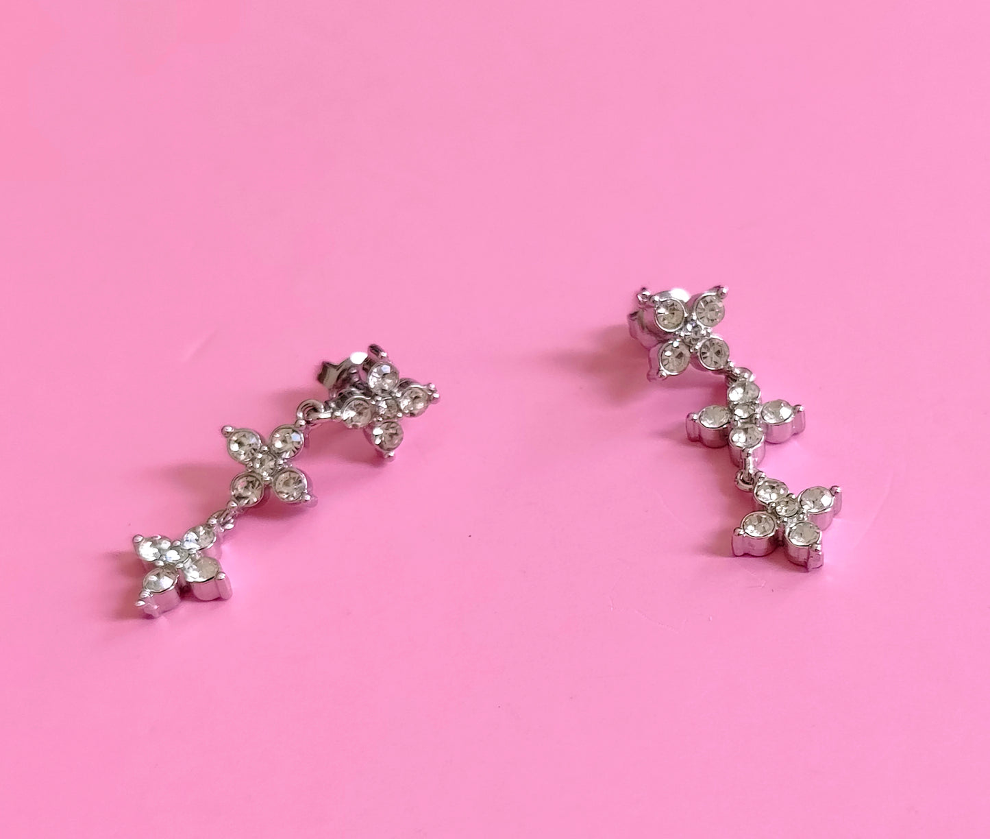 Boucles d'oreilles argentées