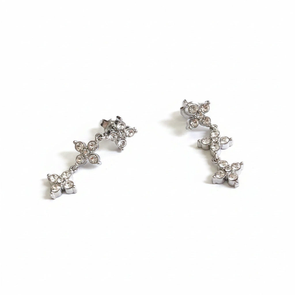 Boucles d'oreilles argentées