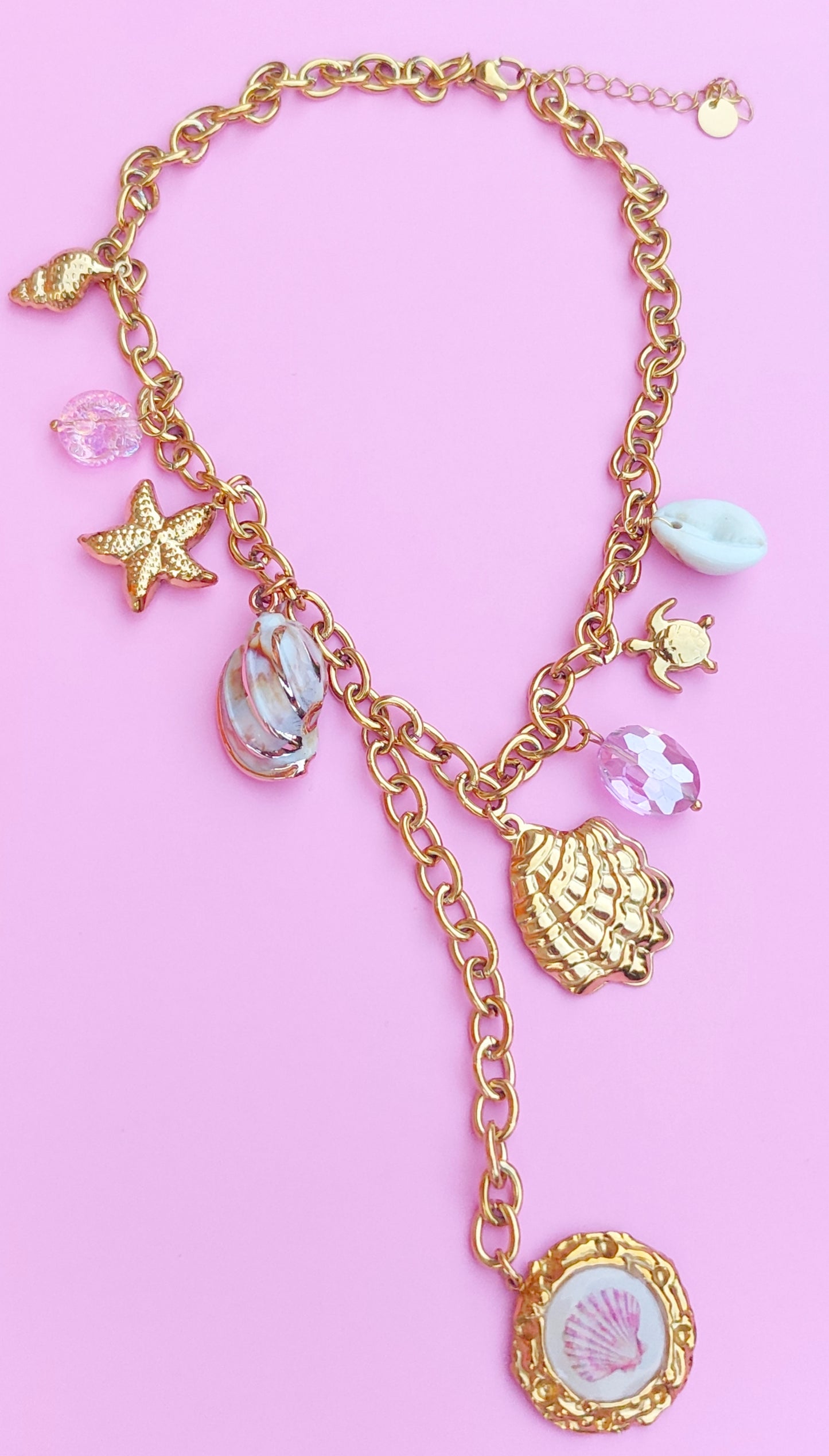 Collier y breloques mer