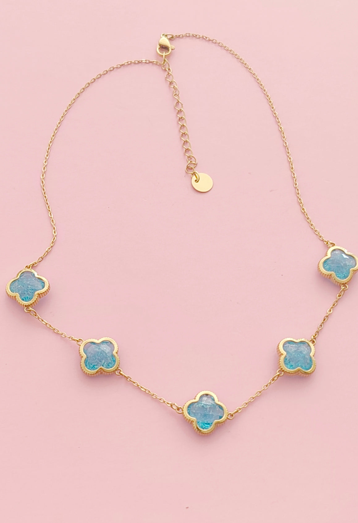 ⭐🩷 Collier bleu et doré 🩷⭐