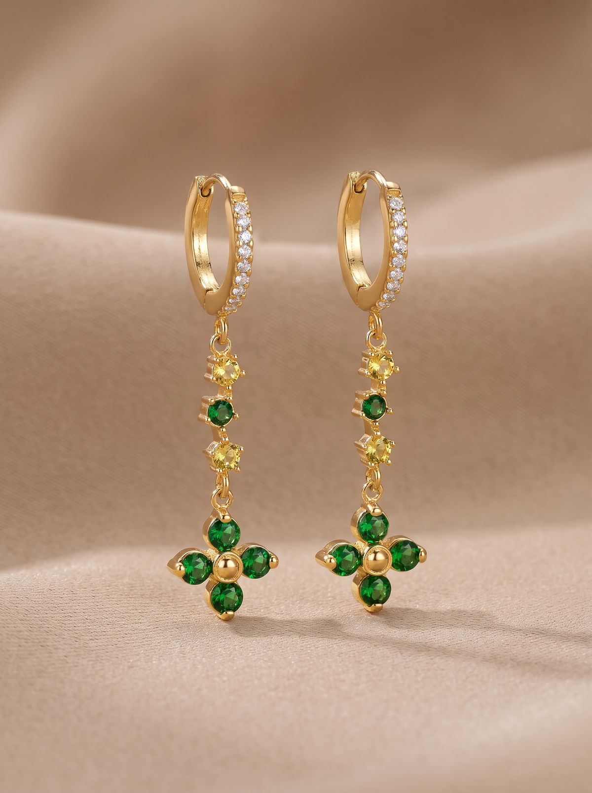 Boucles d'oreilles dorées