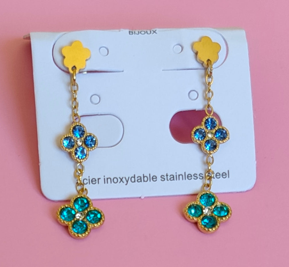Boucles d'oreilles dorées