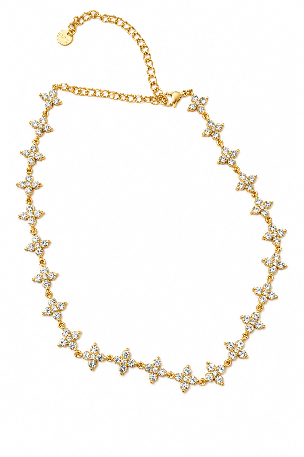 Collier doré fleurs ⭐