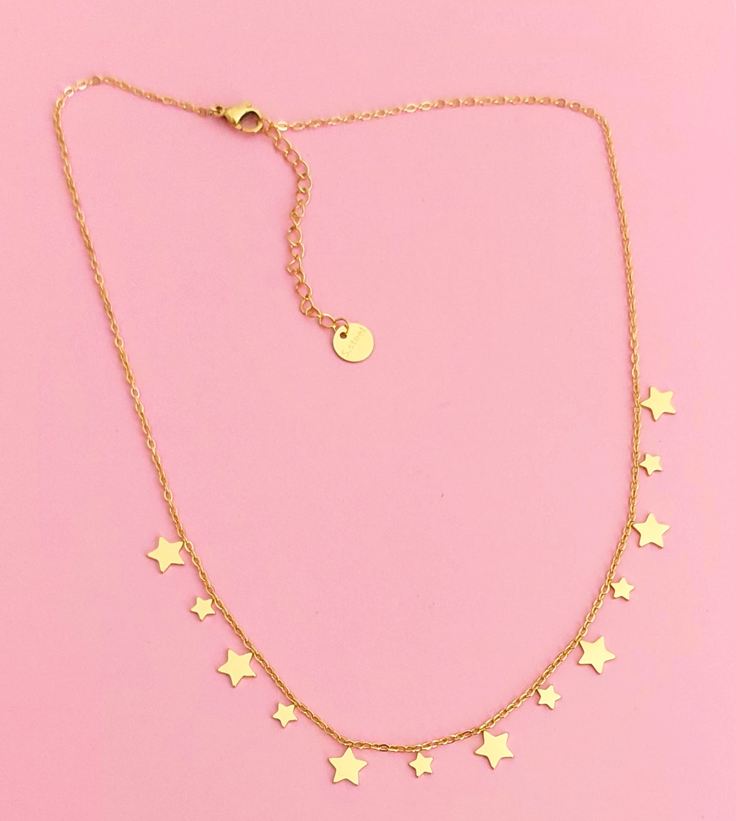 Collier doré étoiles