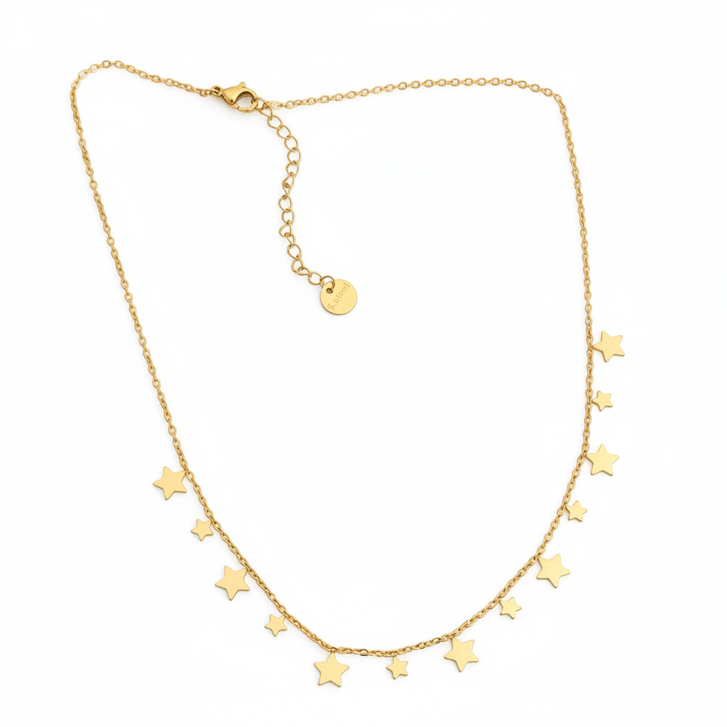 Collier doré étoiles