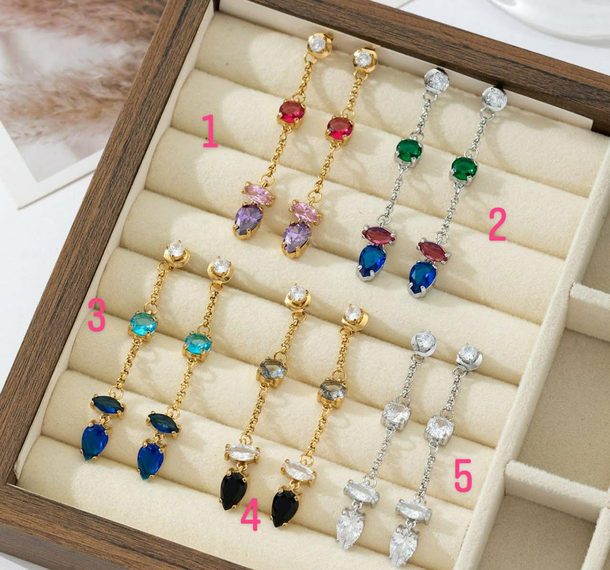 Boucles d'oreilles dorées
