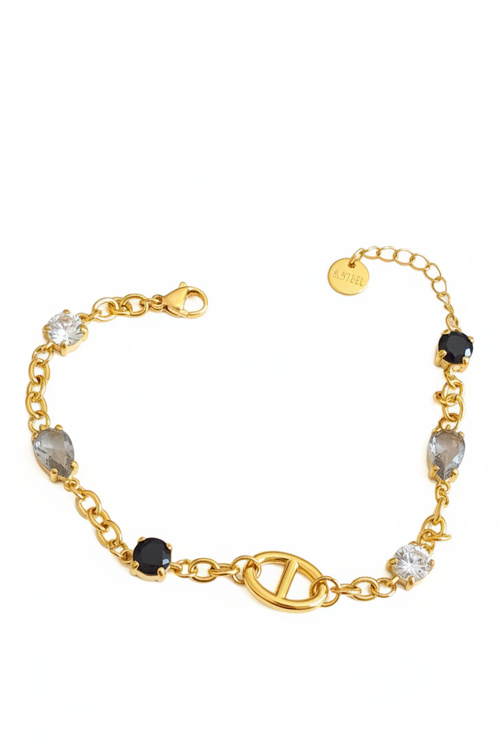 Bracelet doré maille marine