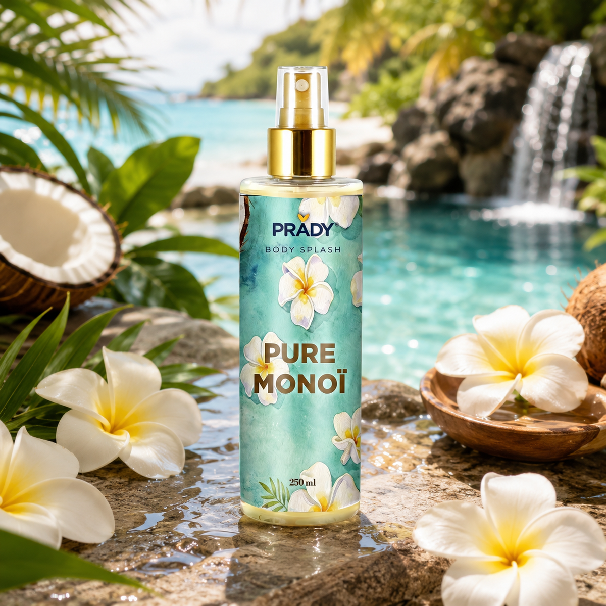 🌺🥥 PRADY Body Splash Pure Monoï 250 ml