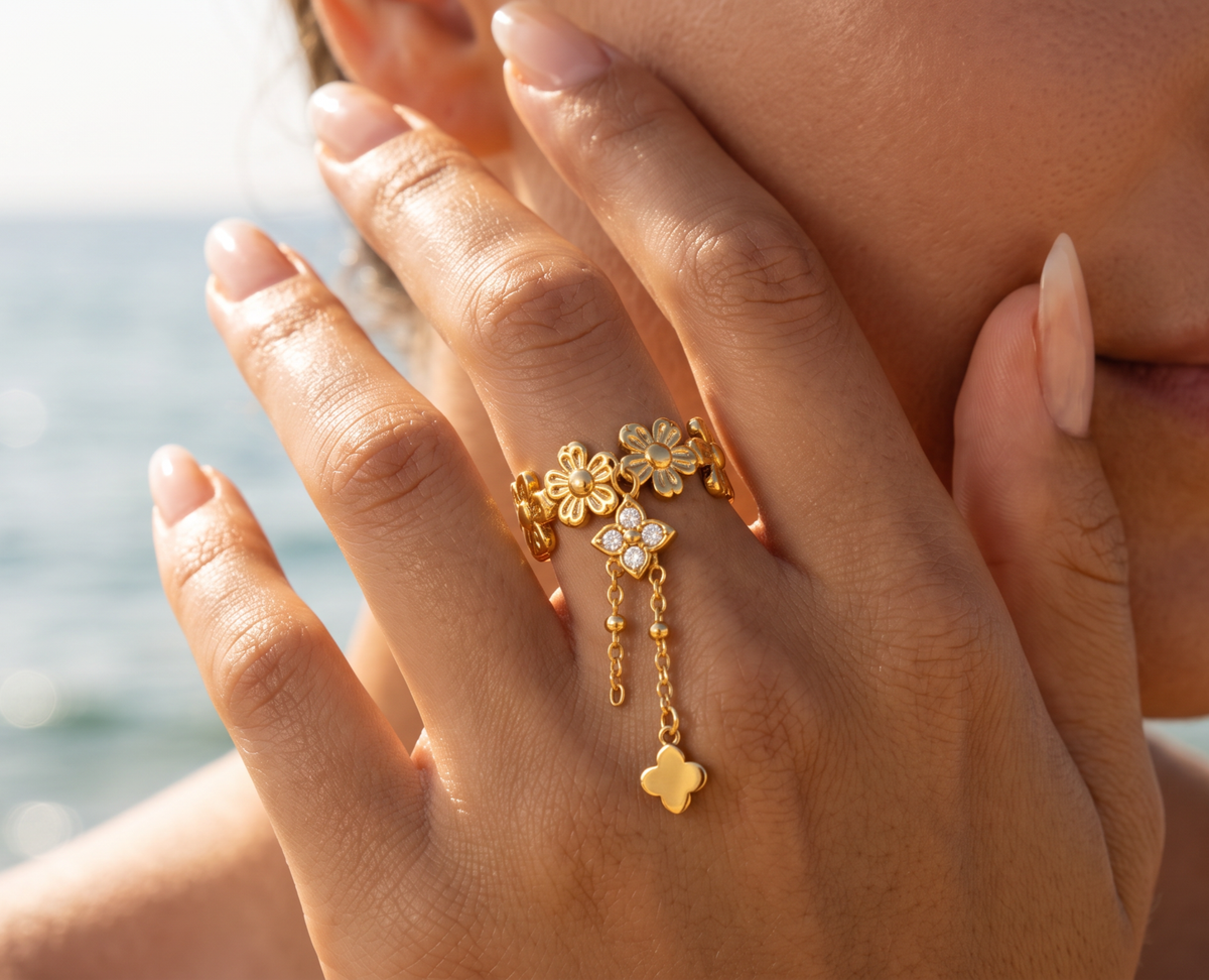 Bague dorée
