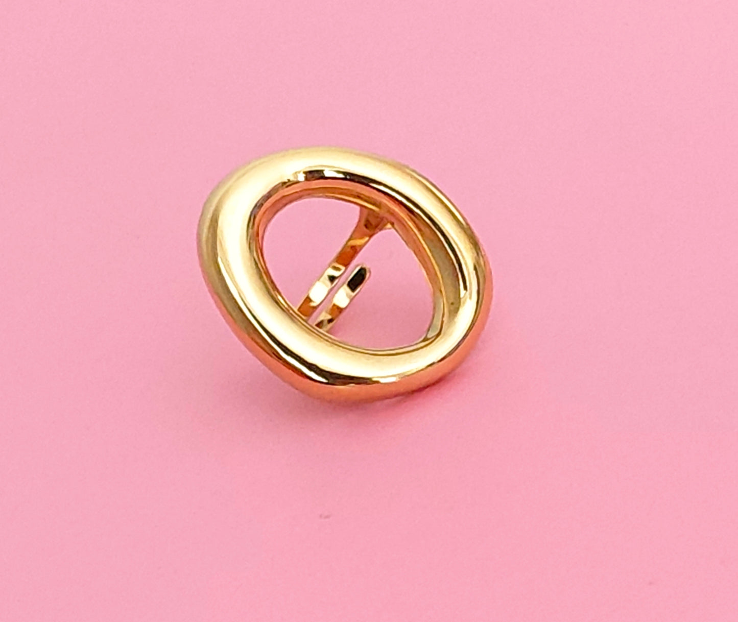 Bague dorée ronde