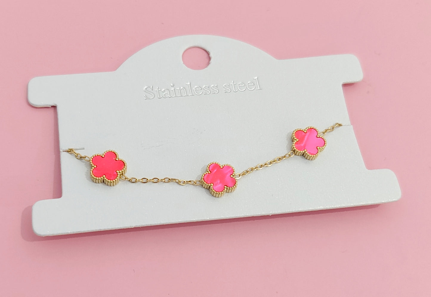 Bracelet doré et rose
