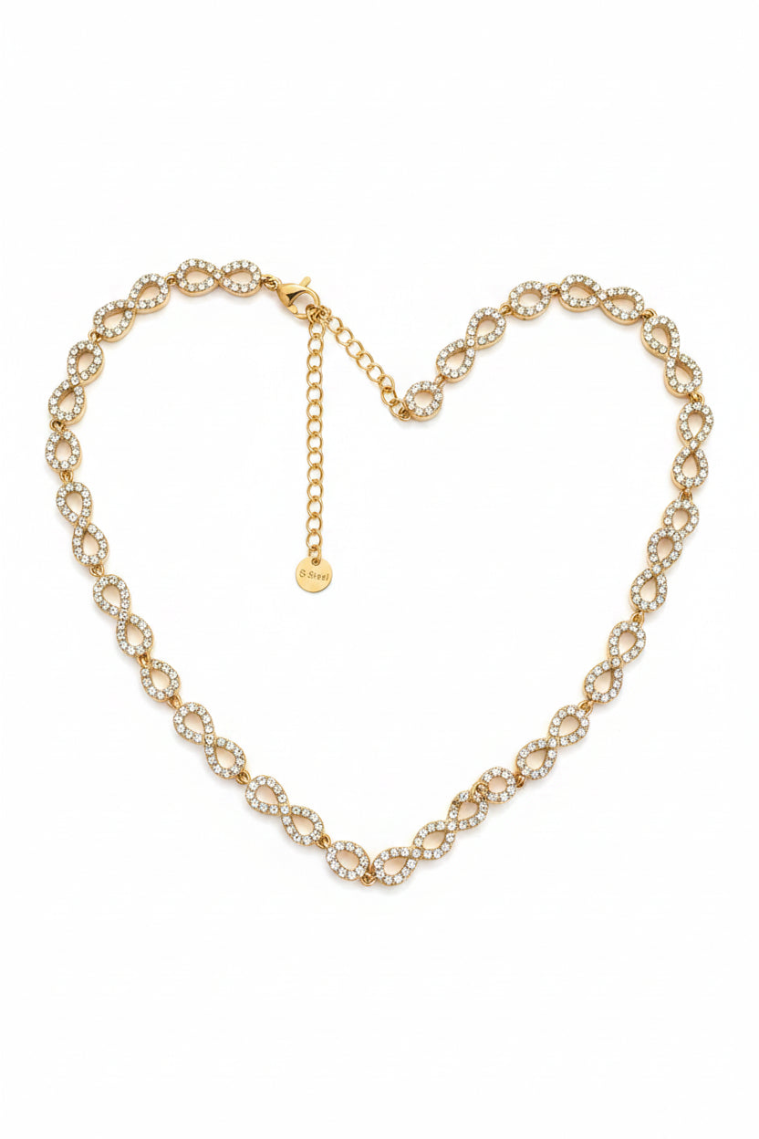 Collier doré infini