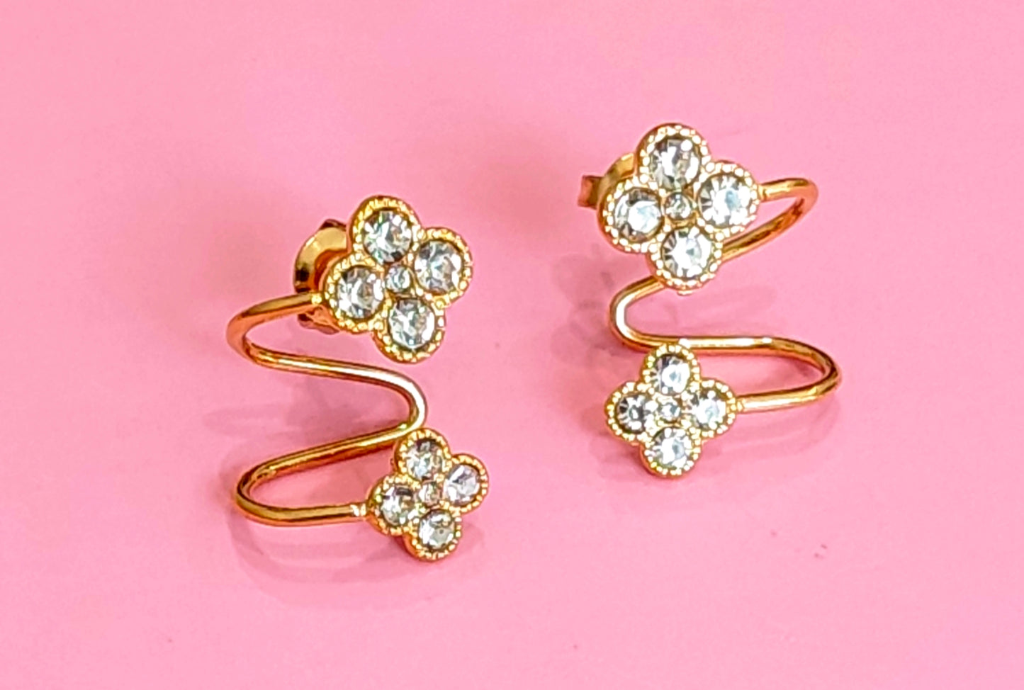 Boucles d'oreilles dorées