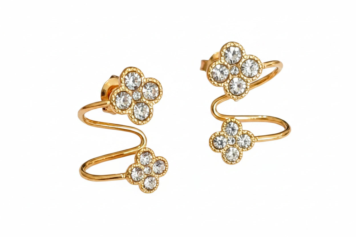 Boucles d'oreilles dorées