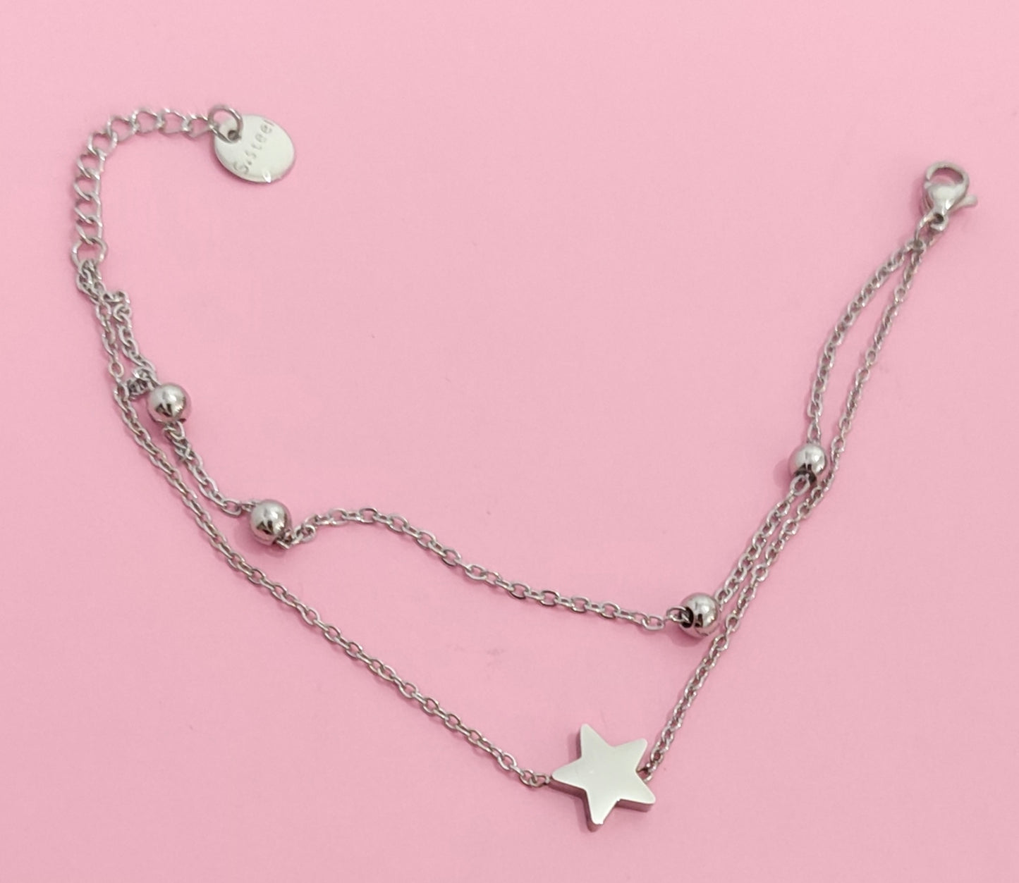Bracelet double argenté