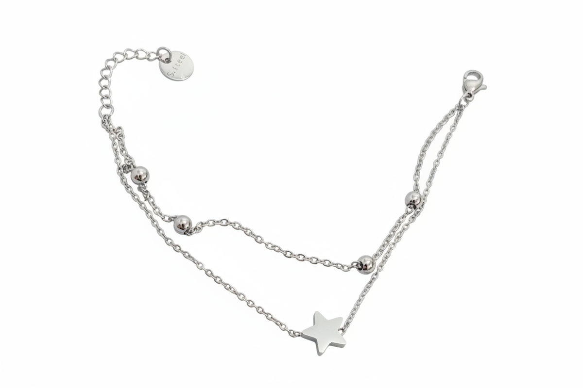 Bracelet double argenté✨