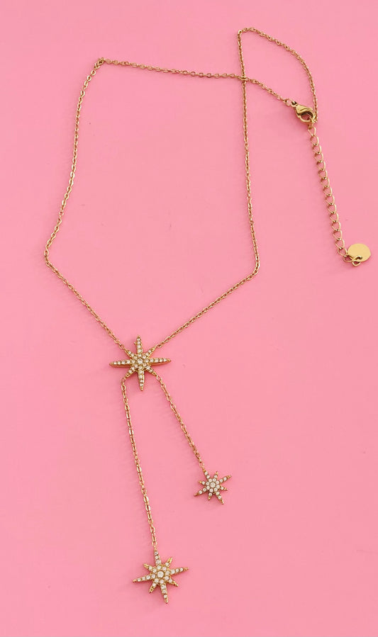 🎀✨Collier doré étoiles ✨🎀