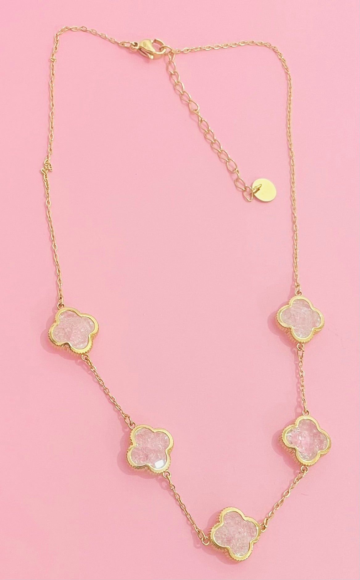 Collier doré  fleurs 🌸✨