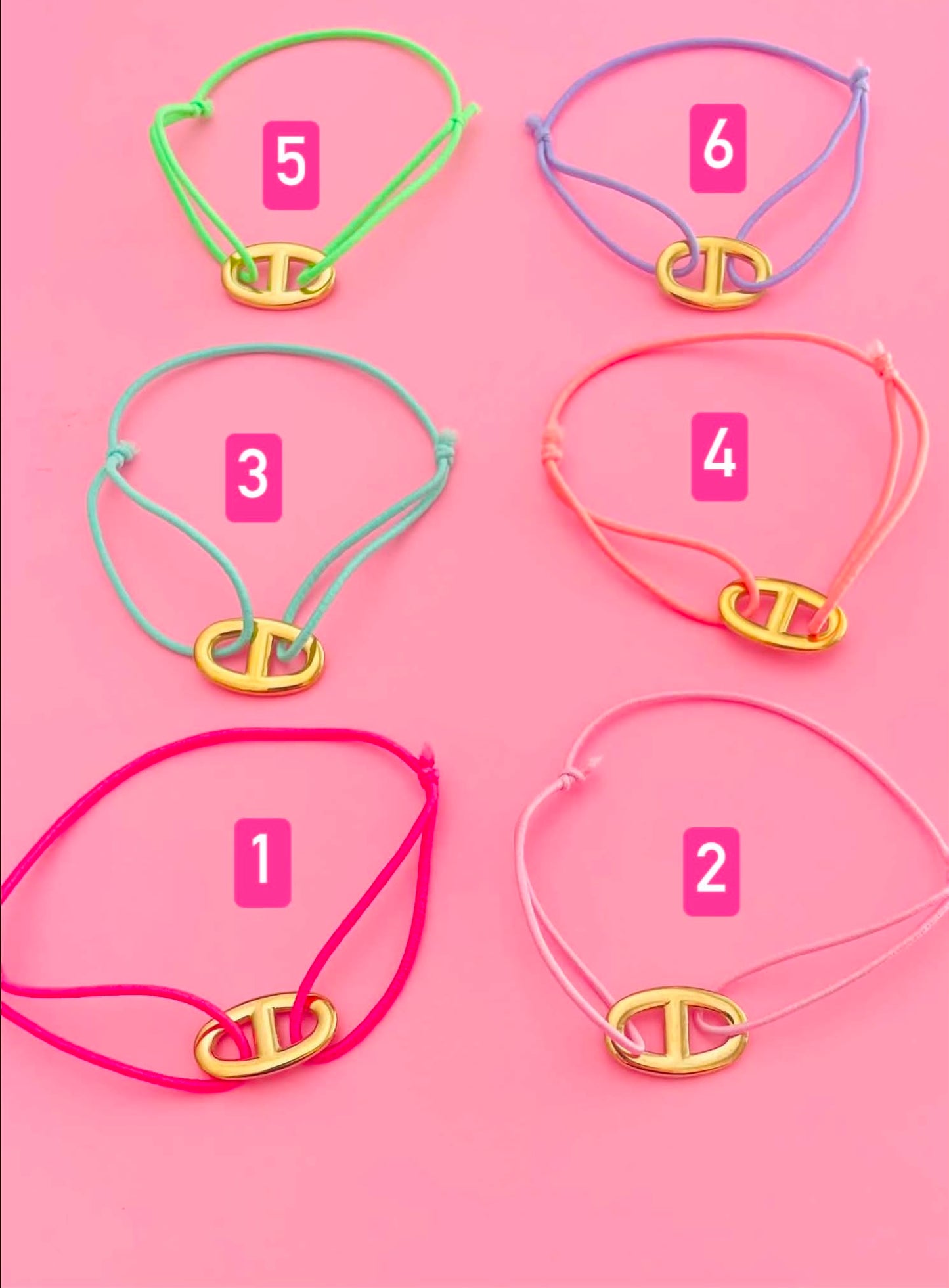 🎀✨Bracelets dorés mailles marine cordons✨🎀