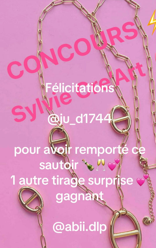 🎀✨ Concours terminé✨🎀 

Félicitations🎉🍾👏🥂💖✨🌸🎀✨